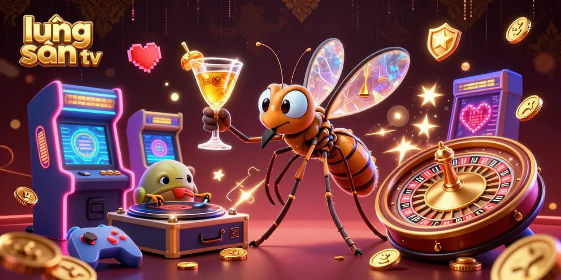 Watch lương sơn tv's animated casino mascot bring excitement to the gaming scene with a dazzling roulette wheel.