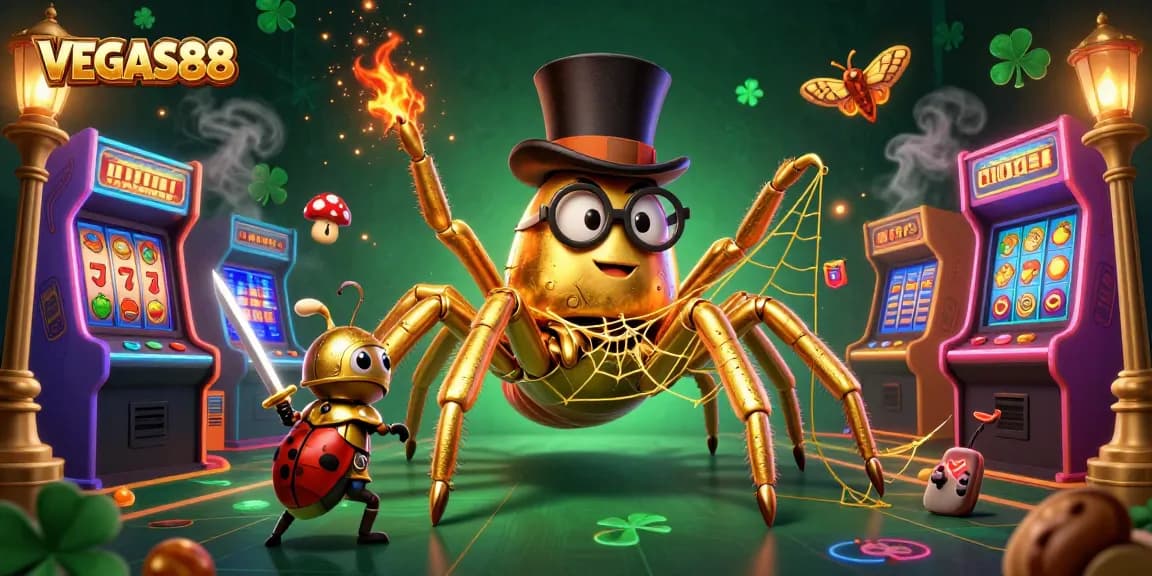 Play immersive slot adventures at VEGAS88 with a fun 3D illustration of unique characters.