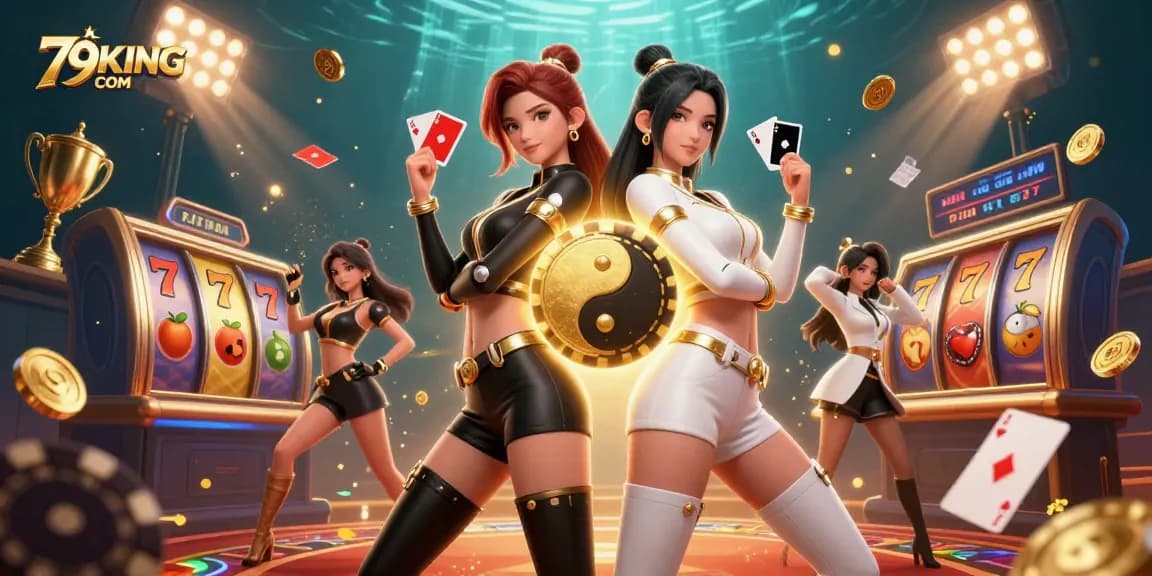 Experience thrilling wins at 79KING COM with dynamic slot games and vibrant casino elements.