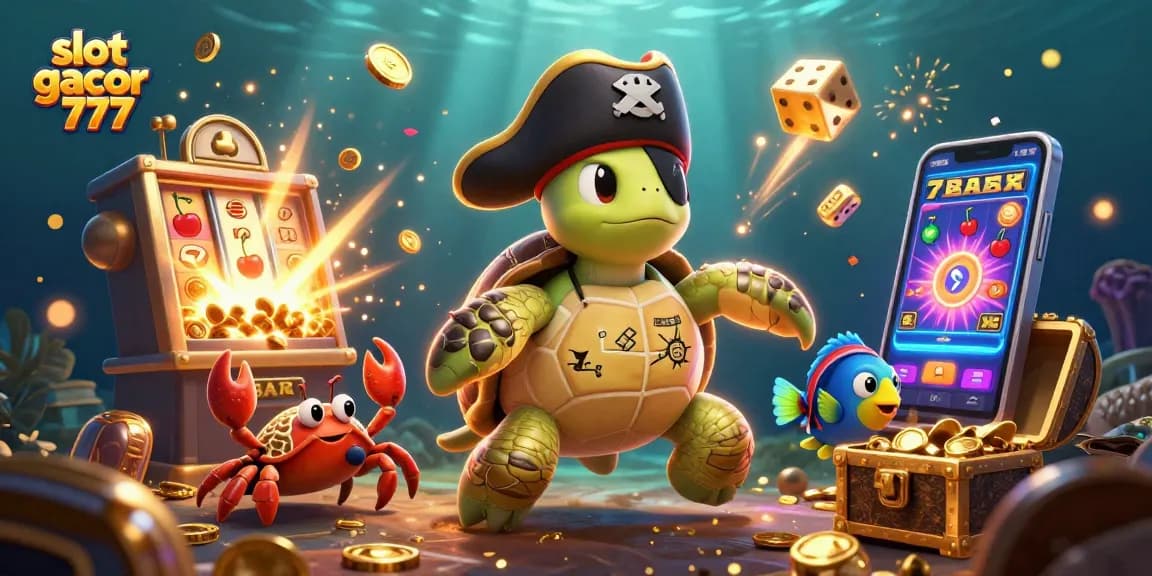 Experience the excitement of slot gacor 777 with energetic characters amidst vibrant casino symbols.