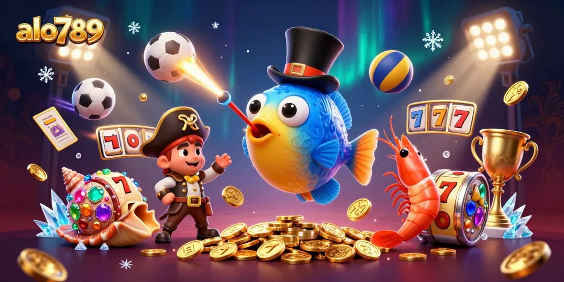 Betting strategies flourish at alo789 with 3D anglerfish and golden coins in a vibrant casino scene.