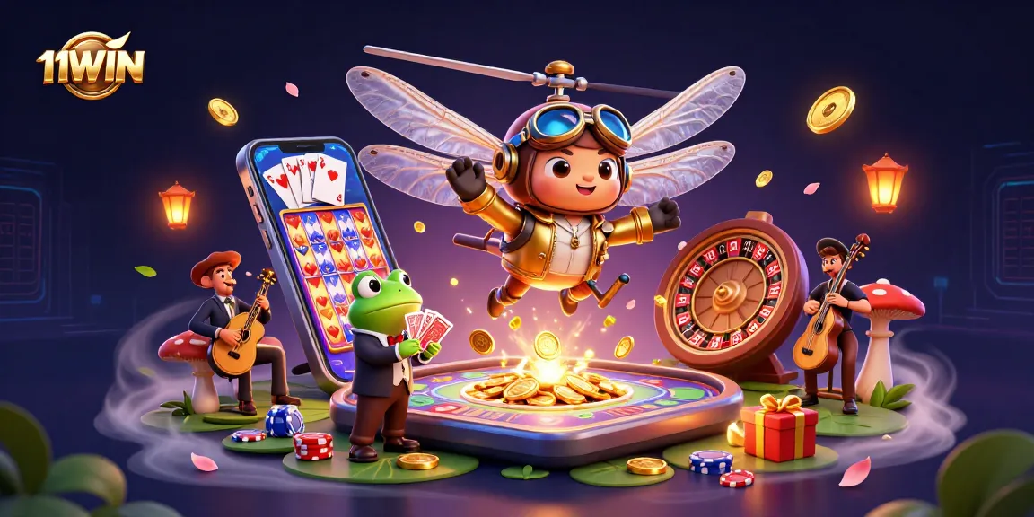 Enjoy thrilling games at 11WIN with vibrant casino action featuring unique characters.
