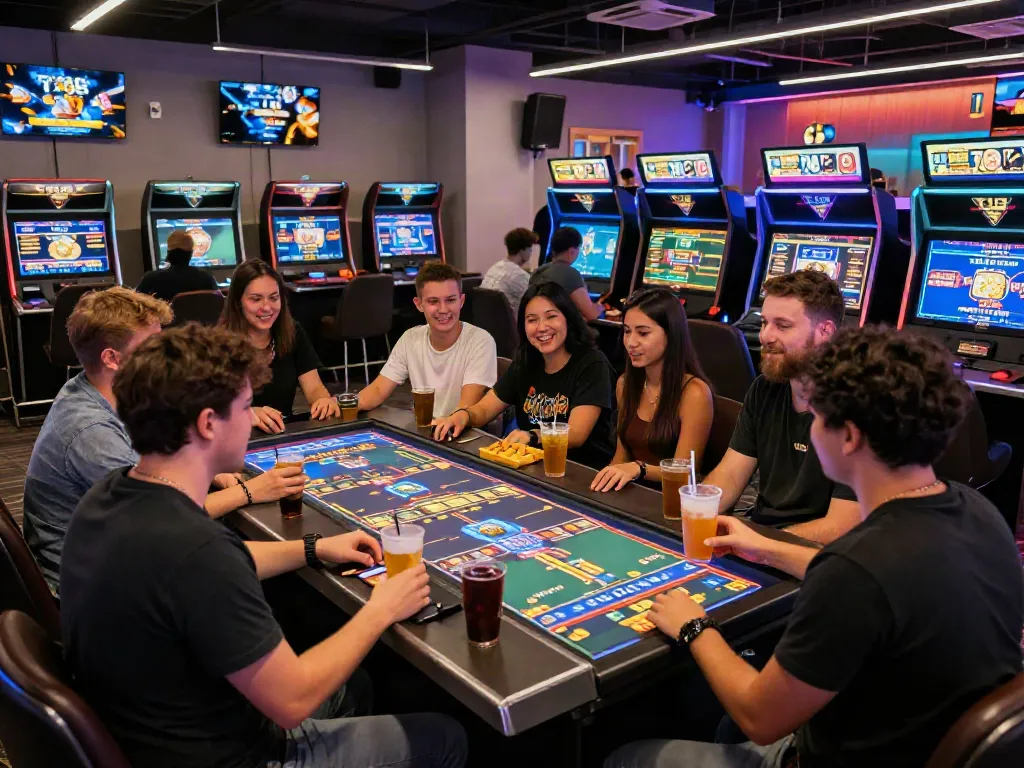 Exciting gaming experience at TX88 platform showcasing friends enjoying online betting and gaming.