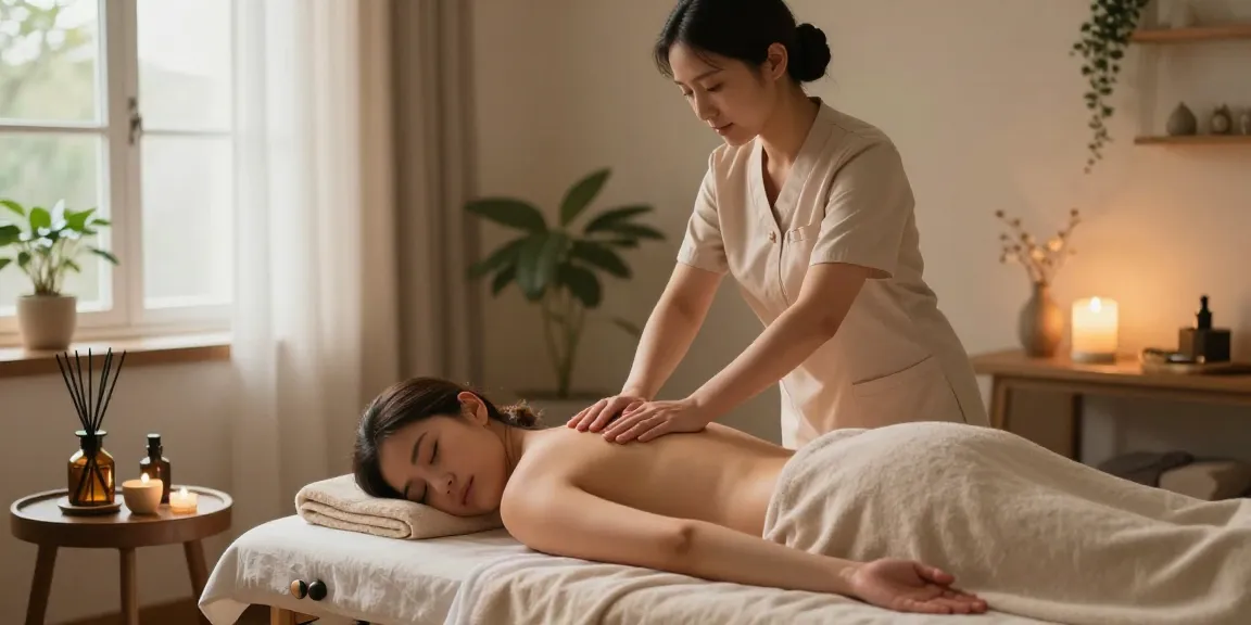 Premium 의정부출장안마 service offering a relaxing Swedish massage in a tranquil home spa setting.