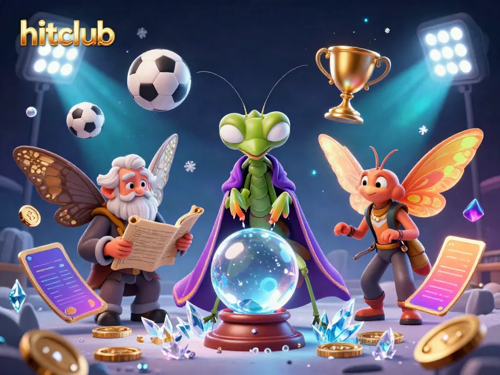 Players engage with hitclub's vibrant, magical casino scene featuring exciting sports-themed elements.