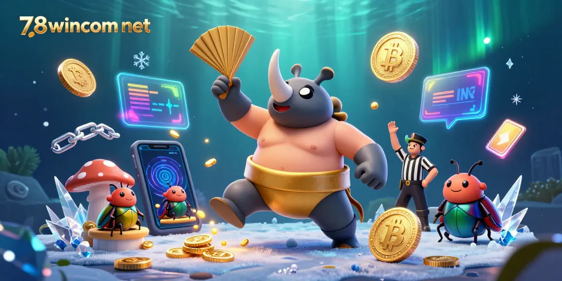 Experience thrilling gameplay as the 78wincom net casino champion beetle stomps coins in a vibrant 3D scene.