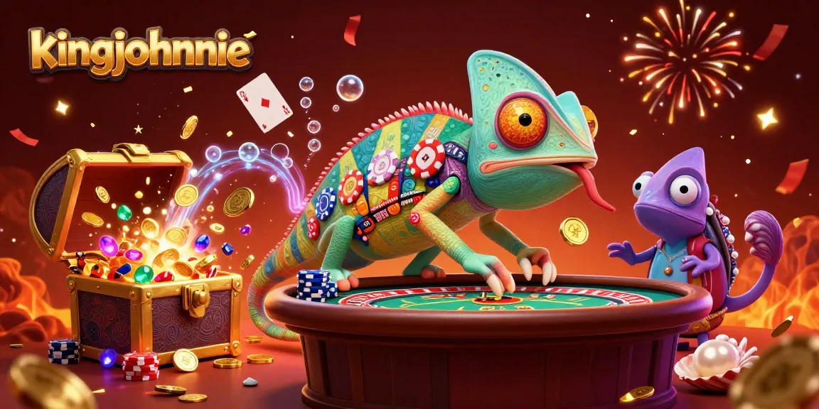 Experience thrilling gaming moments at kingjohnnie with a vibrant casino scene filled with colorful elements.