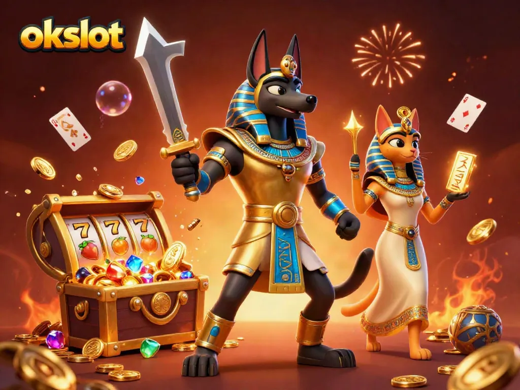 สล็อตออนไลน์ OKSLOT สร้างความตื่นเต้นด้วยการเล่นพนันและธีมอียิปต์โบราณ