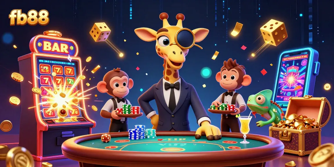 Experience exhilarating gaming at fb88 with vibrant characters and dynamic casino elements in a lively atmosphere.
