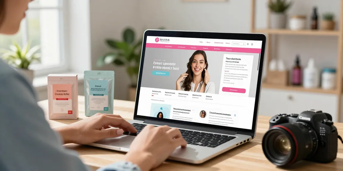Shop for crystal mdma online with a user browsing a vibrant e-commerce site showcasing safety information and appealing product packaging.