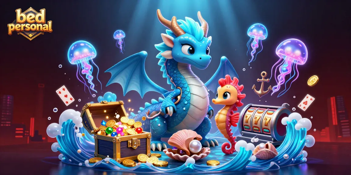 Experience bed personal's gaming adventure with vibrant dragons and slot reels exploding in jewels.