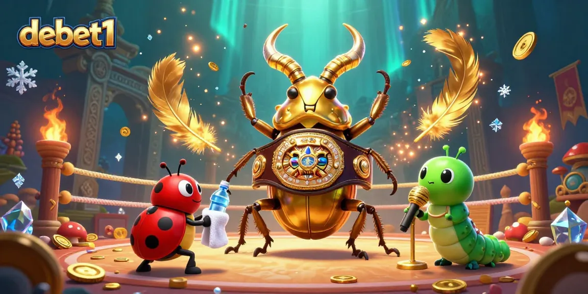Engage with debet1 at a vibrant casino scene featuring unique characters and immersive gaming elements.