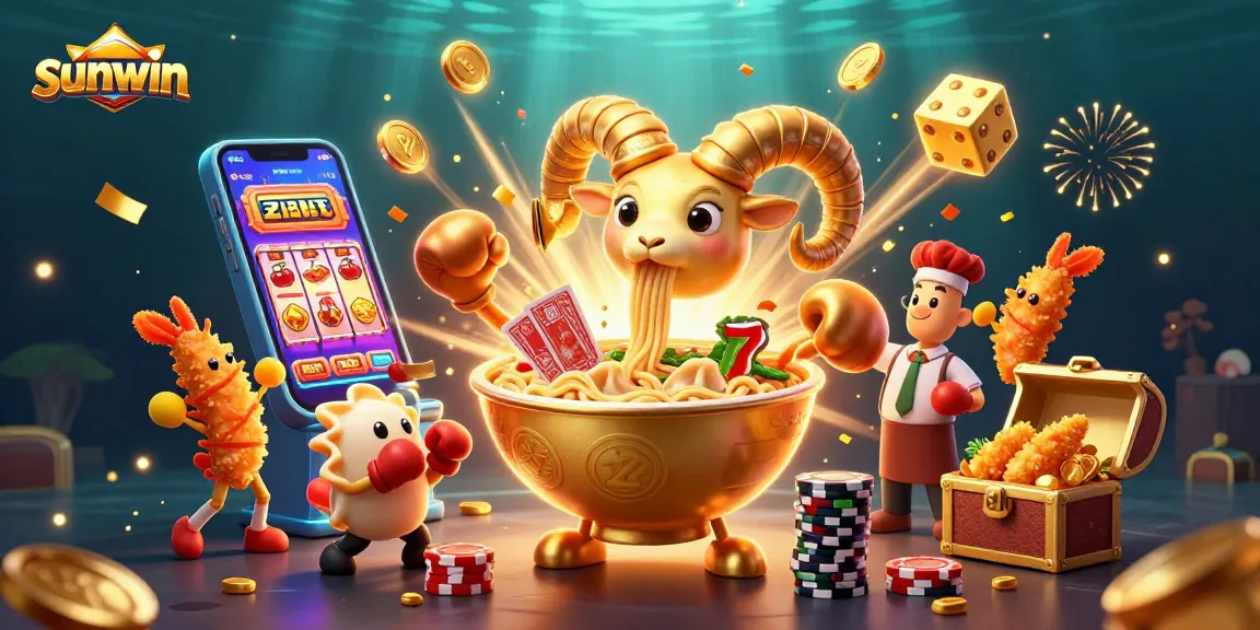 Experience the thrill of sunwin with this vibrant 3D casino scene showcasing dynamic games and characters.